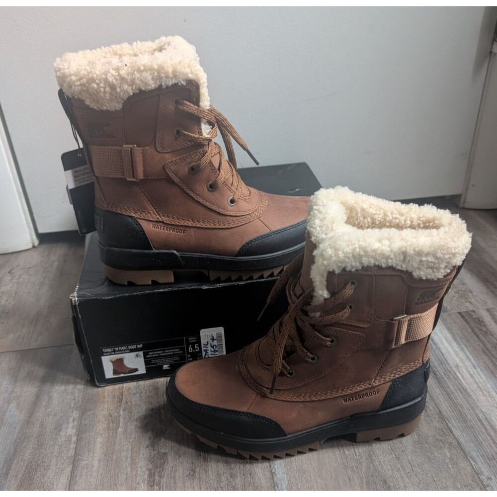 Sorel Women's Tivoli IV Parc Boot NL3818-242 6.5 NEW NIB Velvet Tan Waterproof